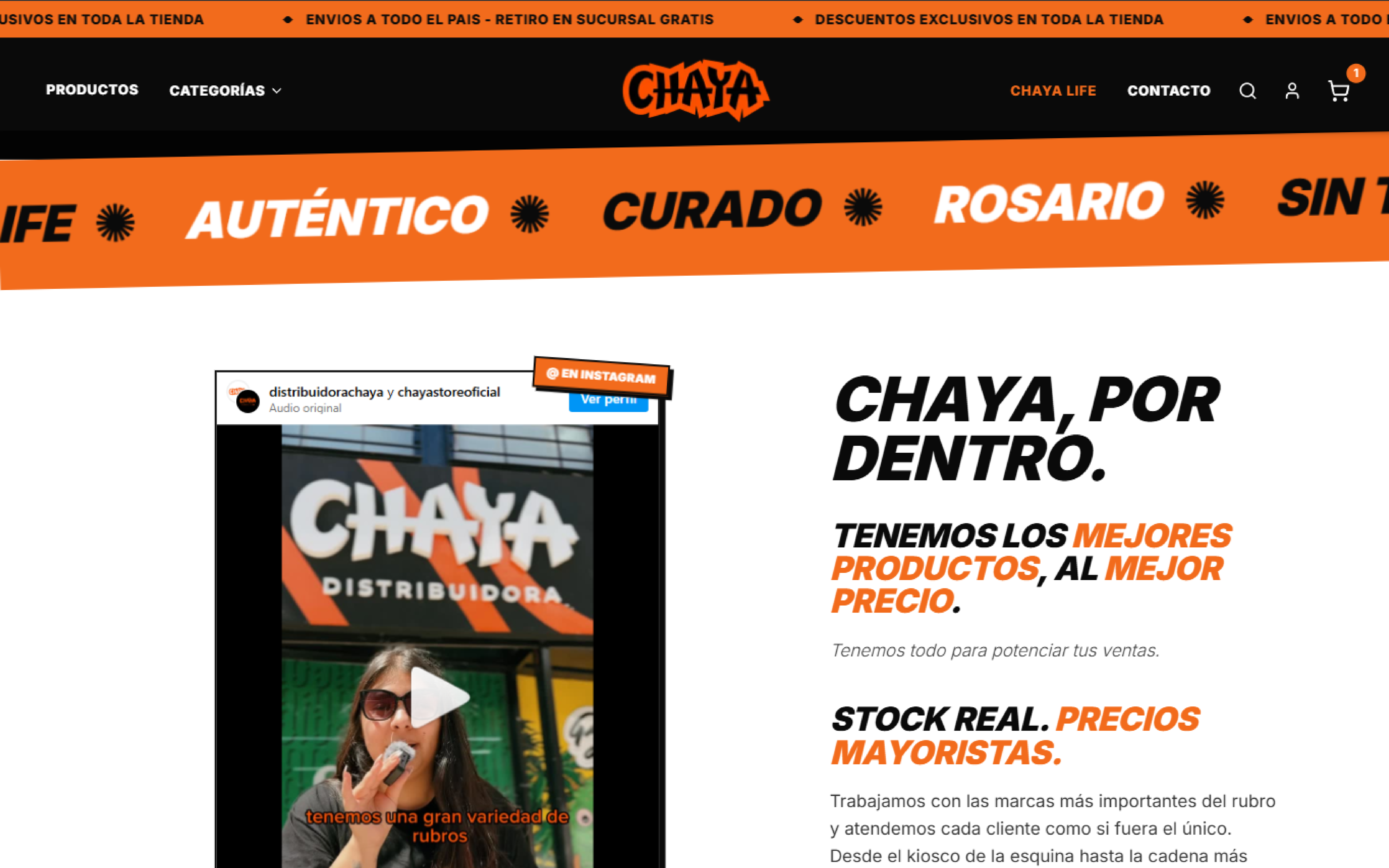 Tienda online de Chaya