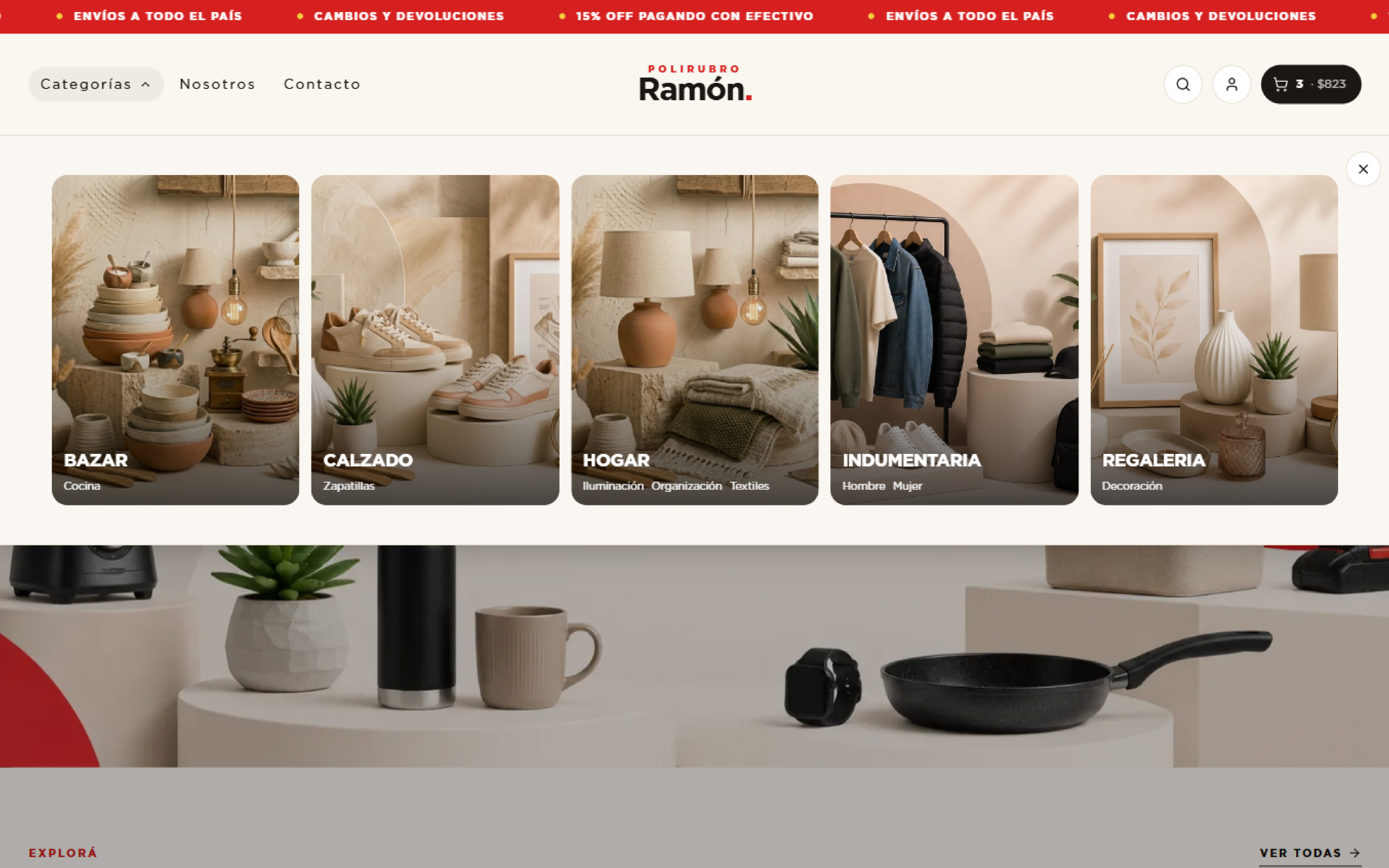 Tienda online de Polirubro Ramón